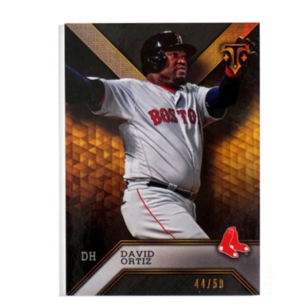 2016 TOPPS TRIPLE THREADS DAVID ORTIZ GOLD! #'d 44/50 BOSTON RED SOX